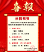 熱烈祝賀我校在2023年度湖南省職業(yè)院校技能大賽選拔賽中取得優(yōu)異成績！